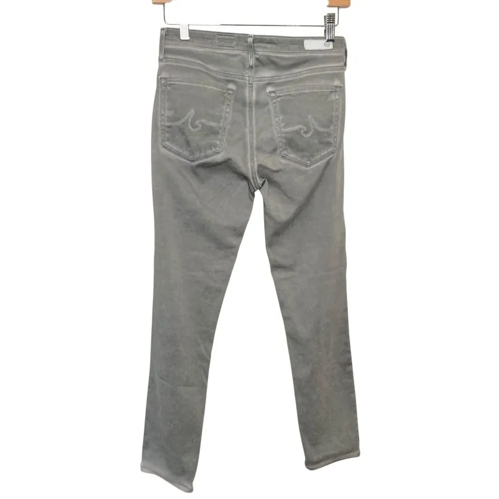 Adriano Goldschmied Anthropologie The Prima Crop Cigarette Jeans Pants Gray 26 - Picture 2 of 12